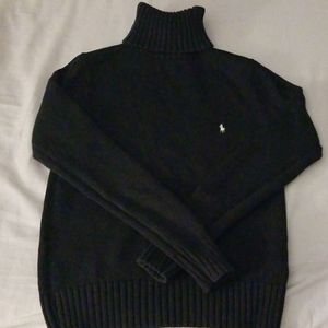 Ralph Lauren Sport Black Turtleneck Sweater L